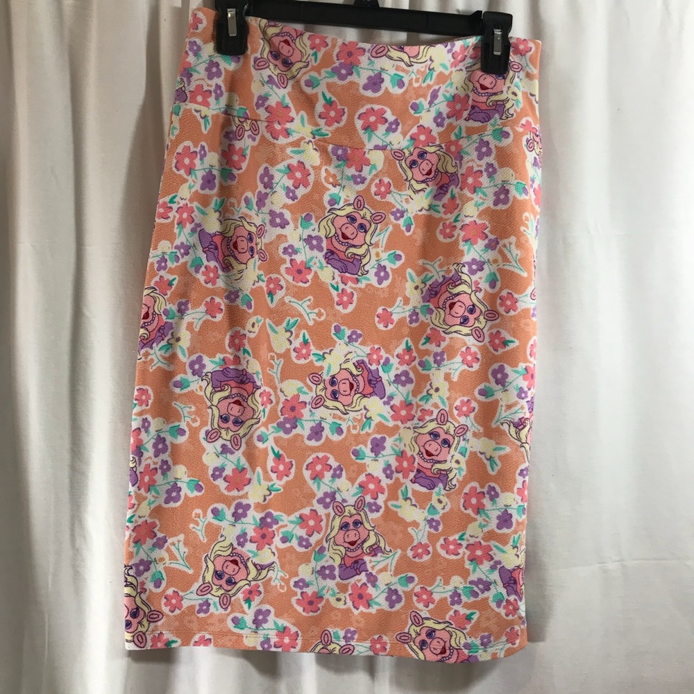 LuLaRoe Miss Piggy Skirt Size Large Cassie - Picture 1 of 3